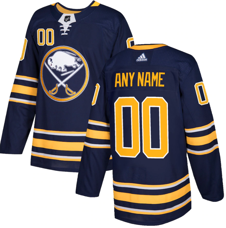 Buffalo Sabres Custom Navy Stitched Jersey