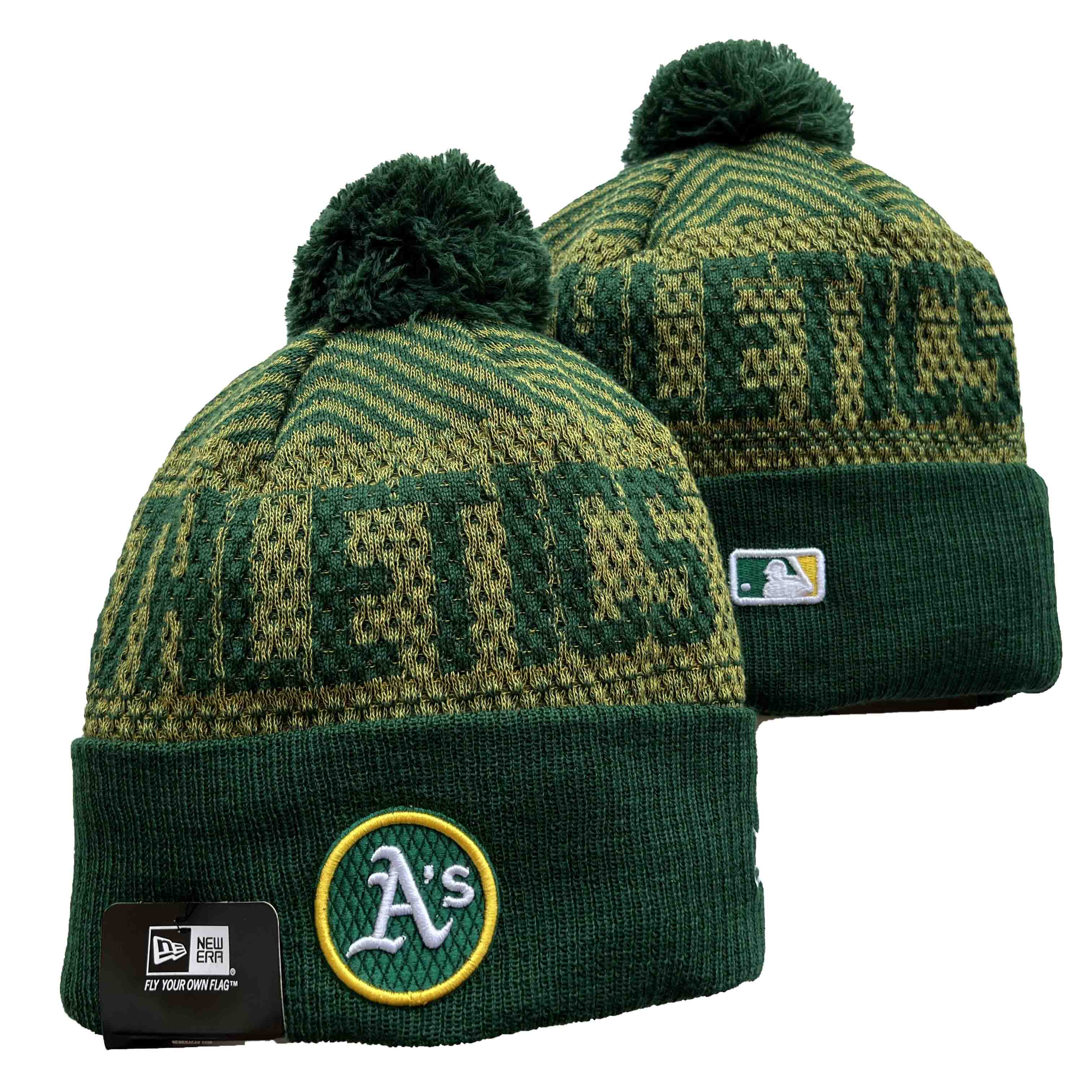 Oakland Athletics Knit Hats -1