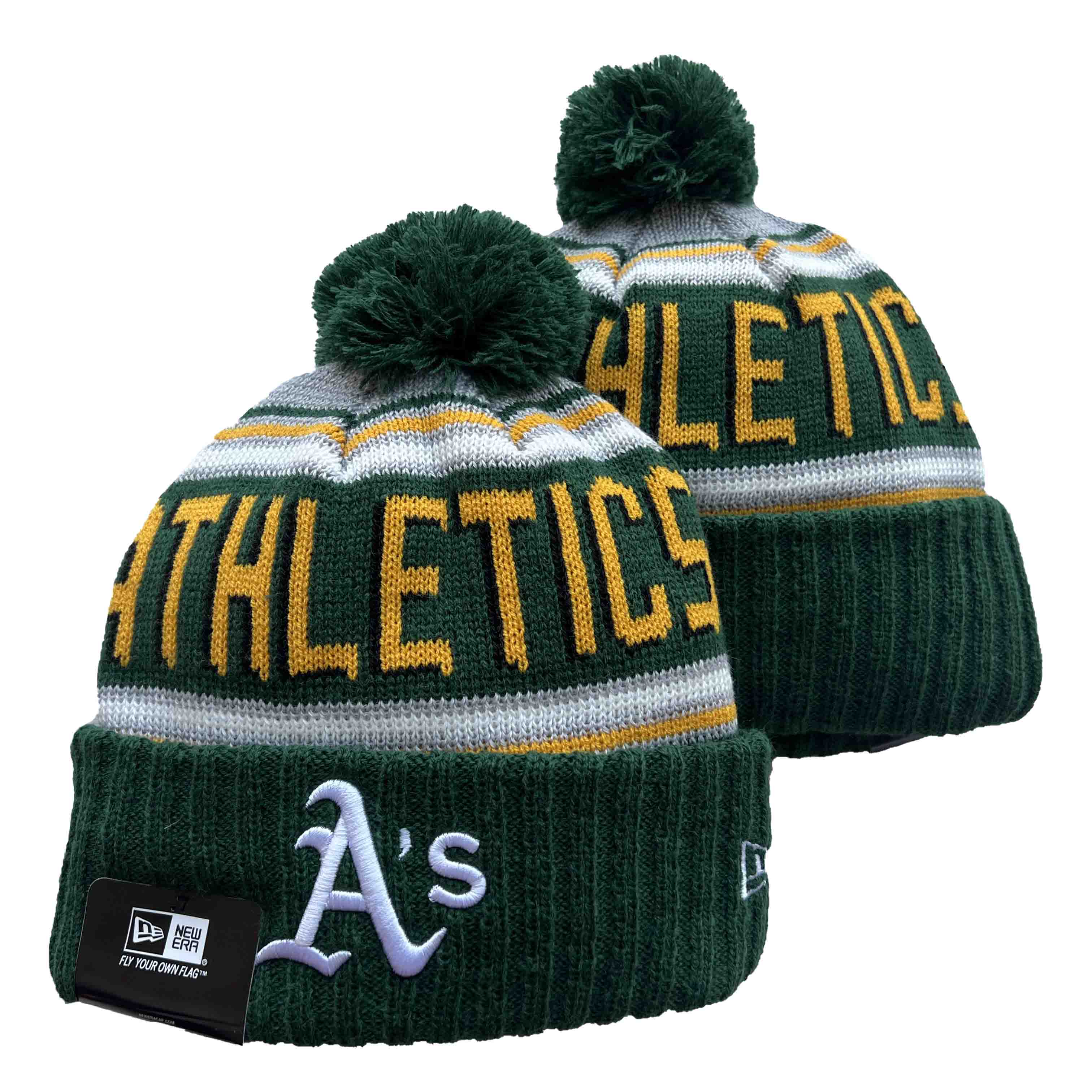 Oakland Athletics Knit Hats -2