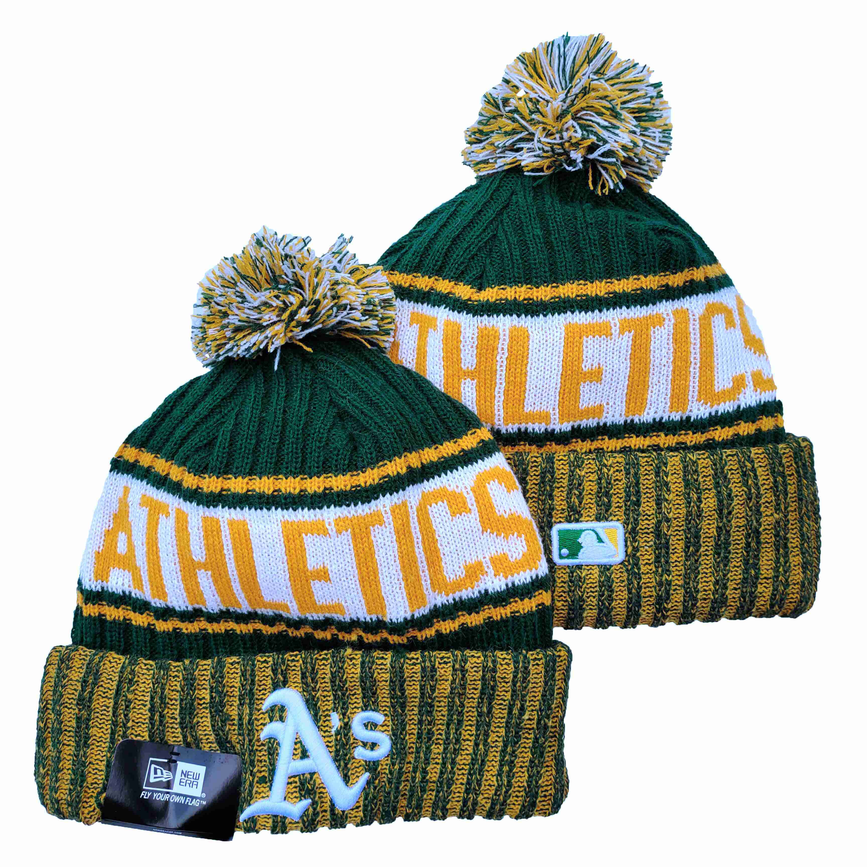 Oakland Athletics Knit Hats -3