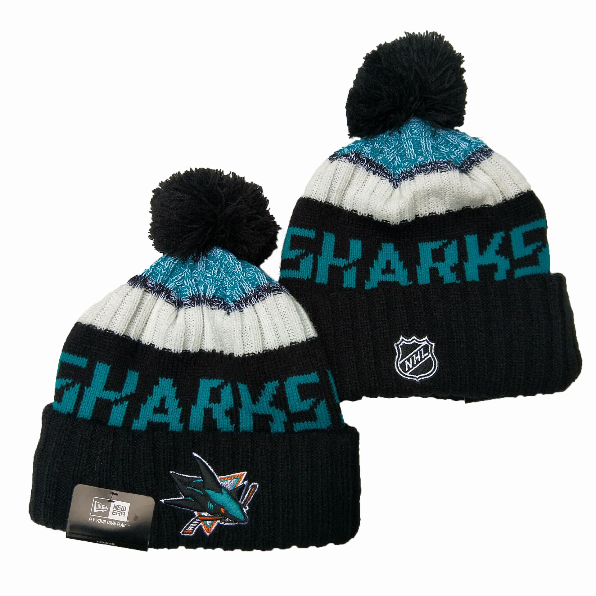 San Jose Sharks Knit Hats -2