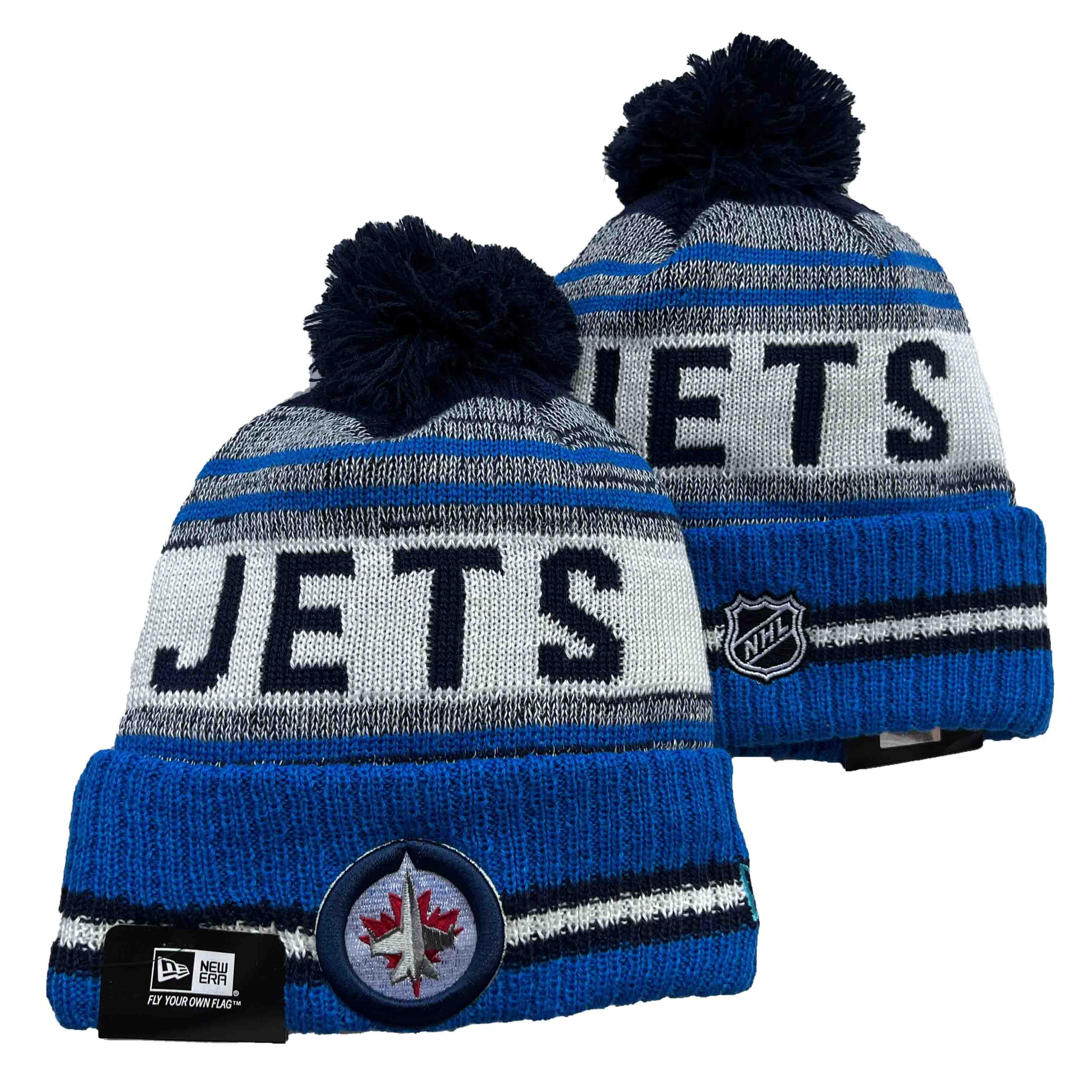 Winnipeg Jets Knit Hats -1
