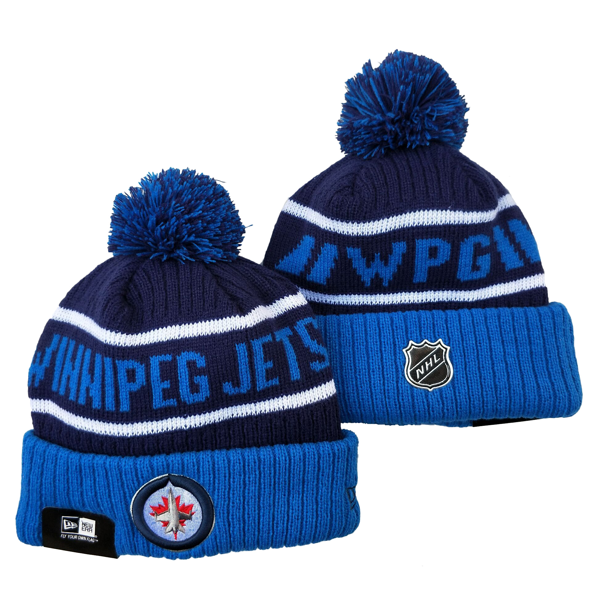 Winnipeg Jets Knit Hats -3