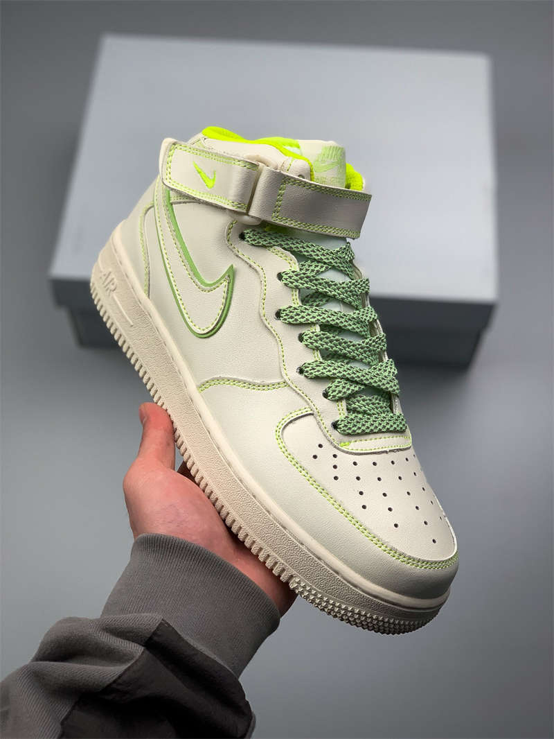 Air Force 1-07 Mid beige green 3M AO5138-009 Shoes