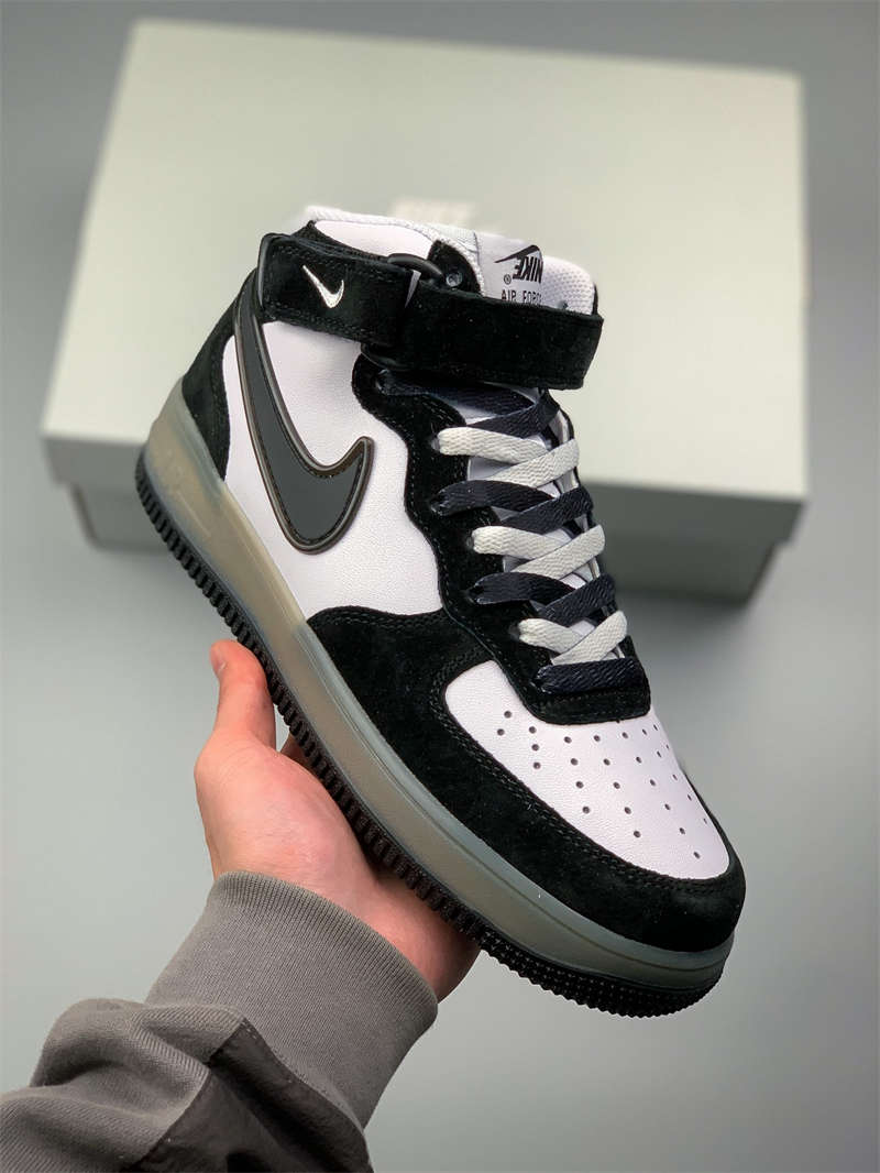Air Force 1 Mid White Black 698696-610 Shoes