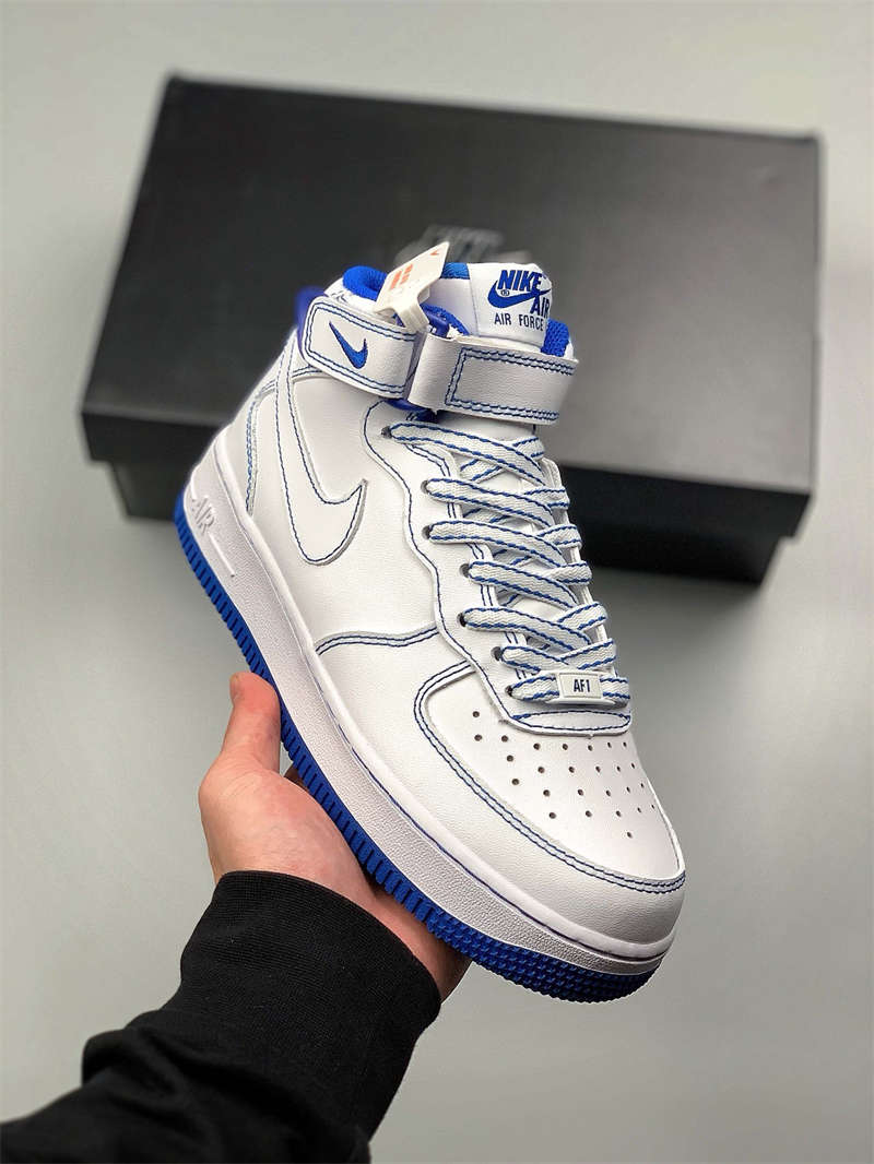 Air Force 1 Mid blue and white AO5138-005 Shoes