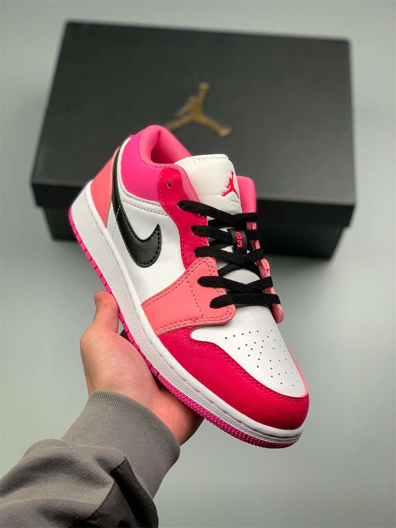 Air Jordan 1 Low (GS) Pink-AA1118-005 Shoes