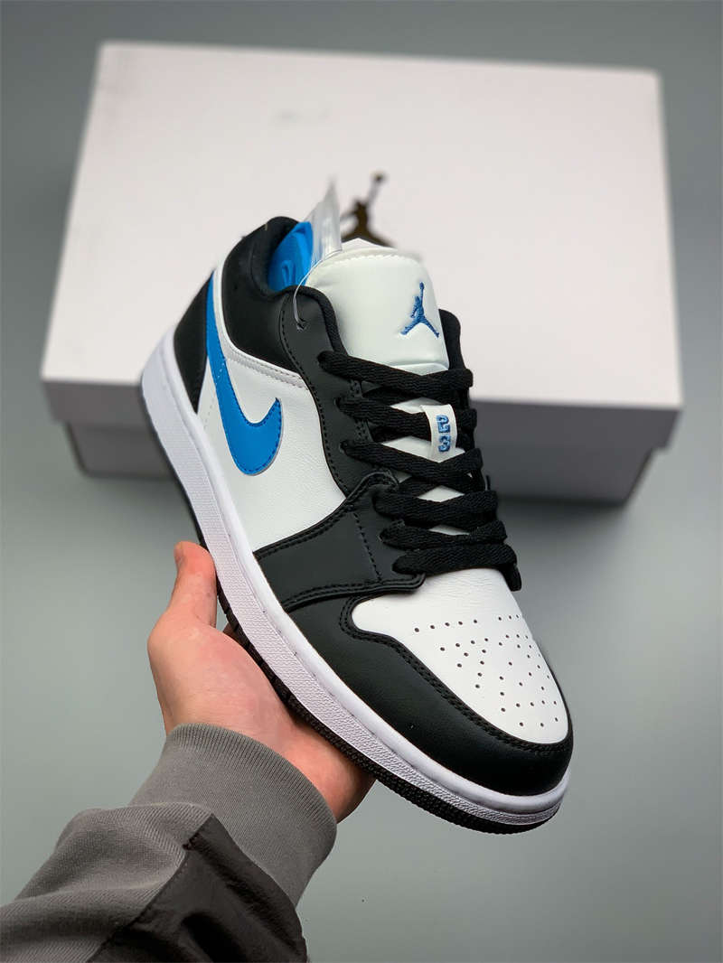 Air Jordan 1 Low Black And White Blue-BC9925-102
 Shoes