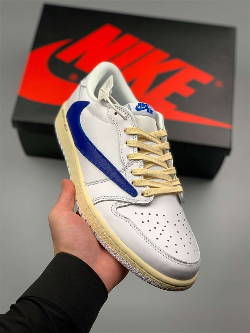 Air Jordan 1 Retro White and Blue-AQ2898-008 Shoes
