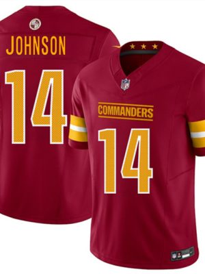 Washington Commanders #14 Josh Johnson Burgundy 2025 Draft F.U.S.E. Vapor Limited Football Stitched Jersey