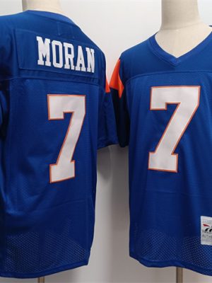 Blue Mountain State #7 Alex Moran Blue Stitched Jersey