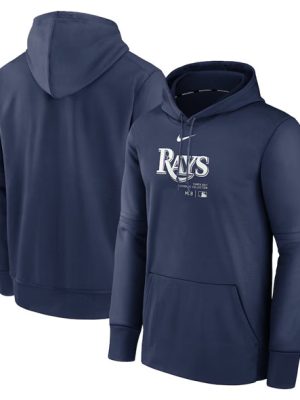 Tampa Bay Rays Navy Collection Practice Performance Pullover Hoodie