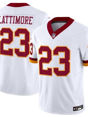 Washington Commanders #23 Marshon Lattimore White 2025 F.U.S.E. Throwback Vapor Limited Football Stitched Jersey