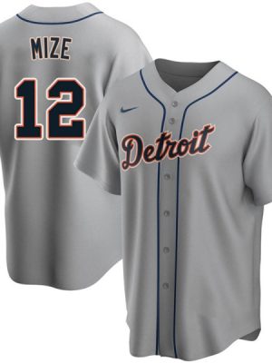 Detroit Tigers #12 Casey Mize Gray Cool Base Stitched Jersey