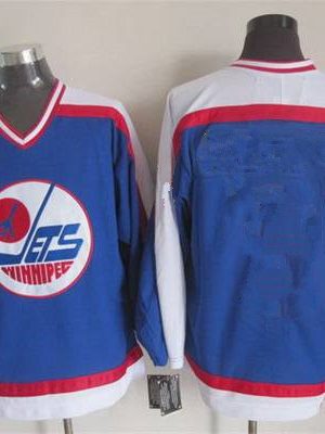 Winnipeg Jets Blank 1979-80 Blue CCM Vintage Throwback Jersey