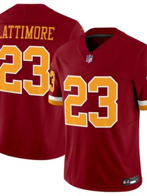 Washington Commanders #23 Marshon Lattimore Burgundy 2025 F.U.S.E. Throwback Limited Football Stitched Jersey