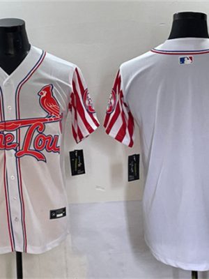 St. Louis Cardinals Blank White Independence Day Vapor Premier Limited Stitched Jersey