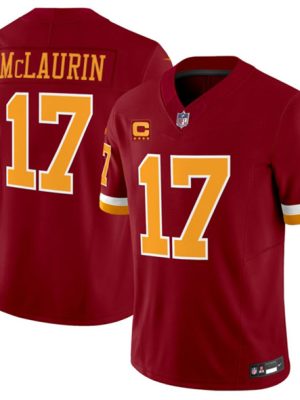 Washington Commanders #17 Terry McLaurin Burgundy 2025 F.U.S.E. 4-Star C Patch Throwback Limited Football Stitched Jersey