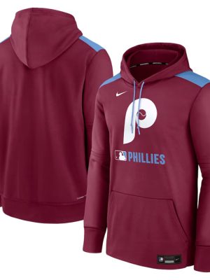 Philadelphia Phillies Burgundy Collection Performance Pullover Hoodie