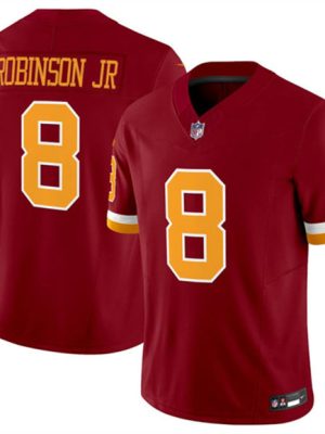 Washington Commanders #8 Brian Robinson Jr. Burgundy 2025 F.U.S.E. Throwback Limited Football Stitched Jersey