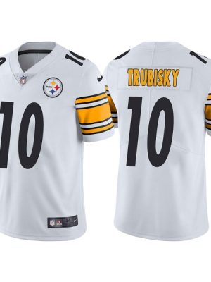 Pittsburgh Steelers #10 Mitchell Trubisky White Vapor Untouchable Limited Stitched Jersey