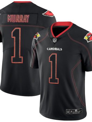 Arizona Cardinals #1 Kyler Murray Black Lights Out Limited Stitched Jersey