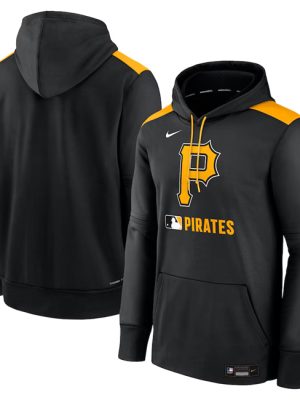 Pittsburgh Pirates Black Collection Performance Pullover Hoodie