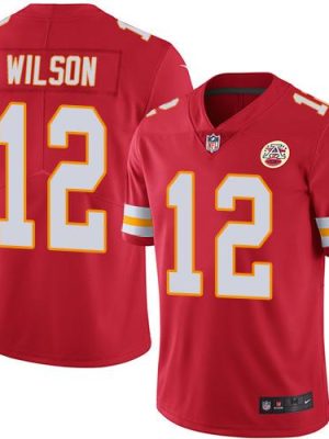 Chiefs #12 Albert Wilson Red Stitched Limited Rush Nike Jersey