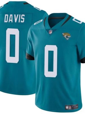 Jacksonville Jaguars #0 Gabe Davis Teal Vapor Untouchable Limited Stitched Jersey