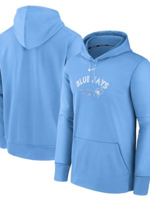 Toronto Blue Jays Powder Blue Collection Practice Performance Pullover Hoodie