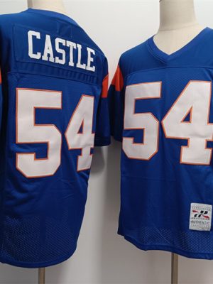 Blue Mountain State #54 Thad Castle Blue Stitched Jersey