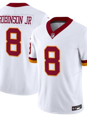 Washington Commanders #8 Brian Robinson Jr. White 2025 F.U.S.E. Throwback Vapor Limited Football Stitched Jersey