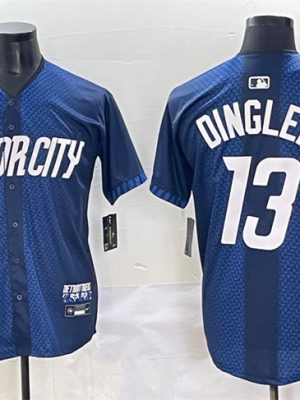 Detroit Tigers #13 Dillon Dingler 2024 Navy City Connect Cool Base Limited Stitched Jersey