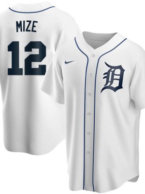 Detroit Tigers #12 Casey Mize White Cool Base Stitched Jersey