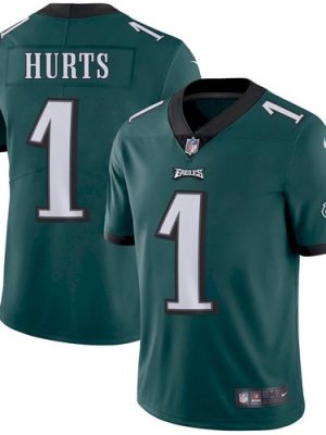 Eagles #1 Jalen Hurts Green Vapor Untouchable Limited Stitched Jersey