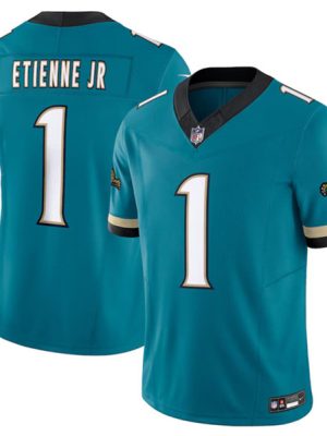 Jacksonville Jaguars #1 Travis Etienne JR Teal 2024 F.U.S.E. Prowler Throwback Vapor Limited Stitched Jersey