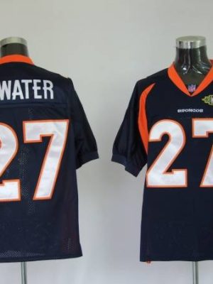 Mitchel Ness Broncos #27 Steve Atwater Blue With 2010 Super Bowl Patch Stitched Throwback Jersey