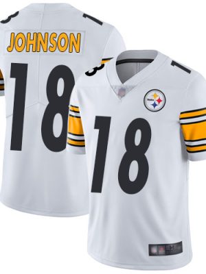 Pittsburgh Steelers ##18 Diontae Johnson White Vapor Untouchable Limited Stitched Jersey
