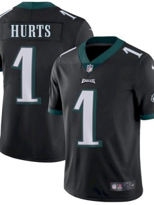 Eagles #1 Jalen Hurts Black Vapor Untouchable Limited Stitched Jersey