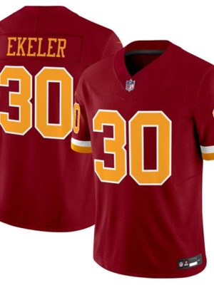 Washington Commanders #30 Austin Ekeler Burgundy 2025 F.U.S.E. Throwback Limited Football Stitched Jersey