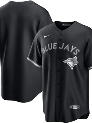 Toronto Blue Jays Blank Black Lights Out Limited Stitched Jersey