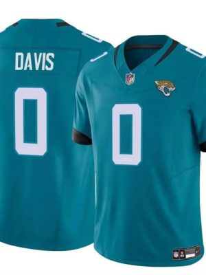 Jacksonville Jaguars #0 Gabe Davis Teal 2023 F.U.S.E Vapor Untouchable Limited Stitched Jersey