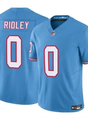 Tennessee Titans #0 Calvin Ridley Blue 2023 F.U.S.E. Throwback Limited Stitched Jersey