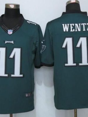 Eagles #11 Carson Wentz Midnight Green Team Color Stitched New Limited Nike Jersey
