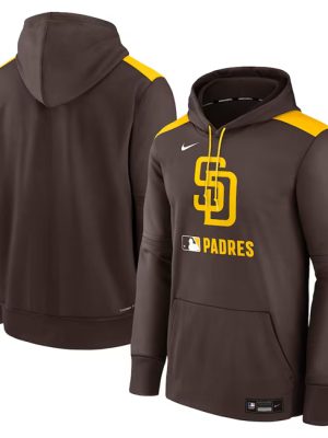 San Diego Padres Brown Collection Performance Pullover Hoodie
