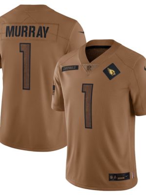 Arizona Cardinals #1 Kyler Murray 2023 Brown Salute To Service Limited Stitched Jersey