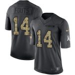 Chargers #14 Dan Fouts Black Stitched Limited 2016 Salute To Service Nike Jersey