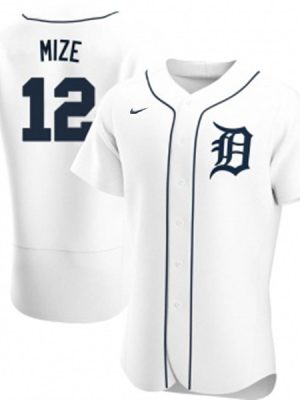 Detroit Tigers #12 Casey Mize White Flex Base Stitched Jersey