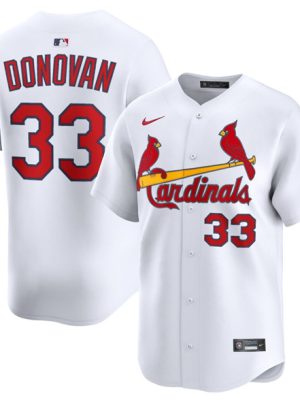 St. Louis Cardinals #33 Brendan Donovan White Home Limited Stitched Jersey