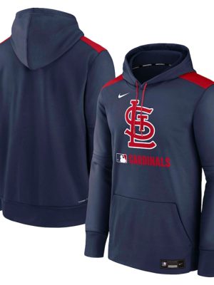St. Louis Cardinals Navy Collection Performance Pullover Hoodie